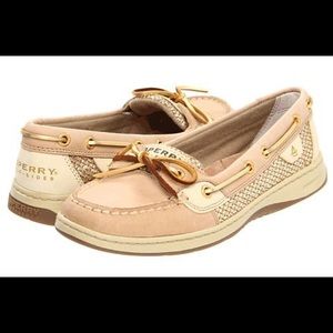 Sperry TopSider Angelfish Gold Glitter Boat Shoes